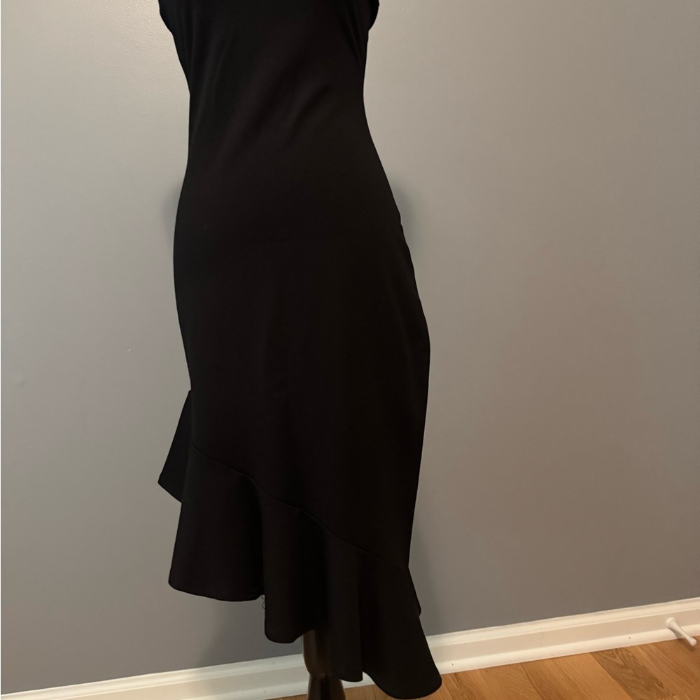 Lovers + Friends Black Asymmetrical Dress